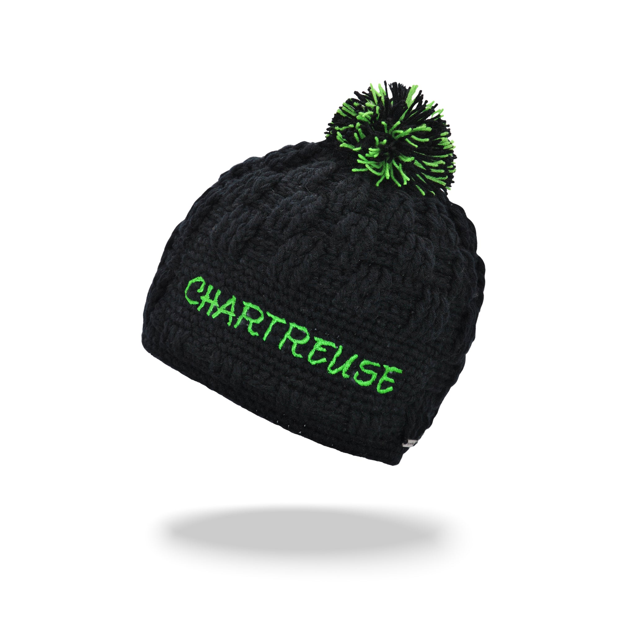 Bonnet Chartreuse Pompon - Noir