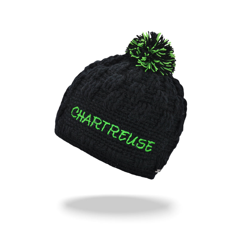 Bonnet Chartreuse Pompon - Noir